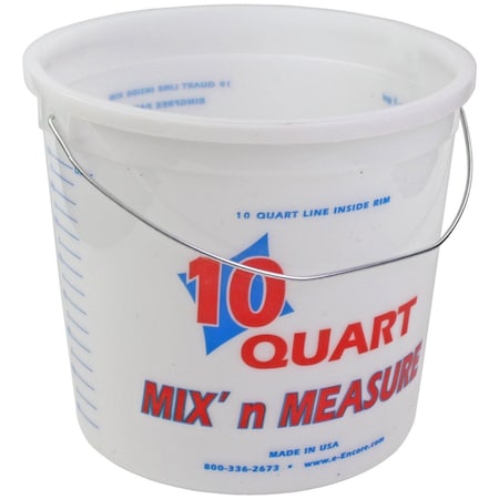 The Brush Man 10-Quart Multi-Mix Container With Handle, 12PK PAIL-10 QTW/HDL